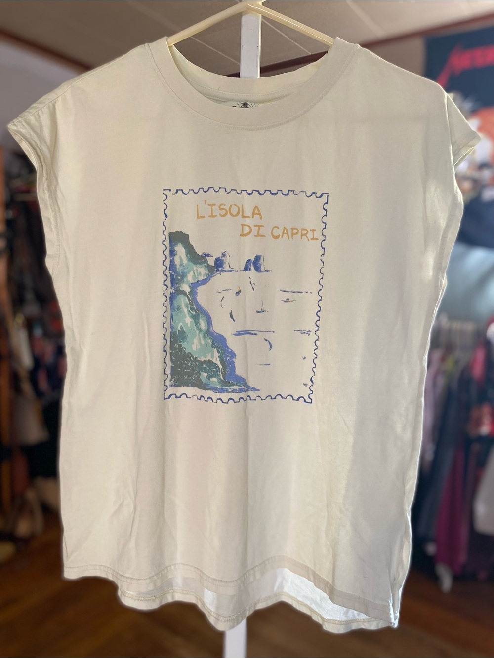 C&C California Cream Graphic Tank - L'Isola Di Capri